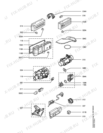 Взрыв-схема посудомоечной машины Privileg PRO76600U-W,10414 - Схема узла Electrical equipment 268